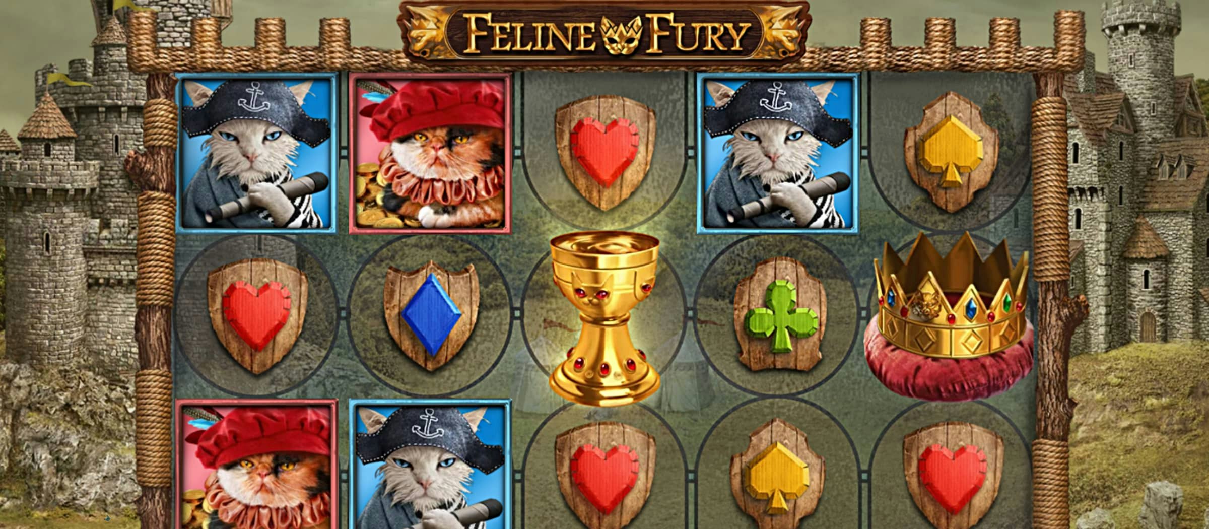 Es regnet Katzen und Gewinne im Casinoslot Feline Fury!
